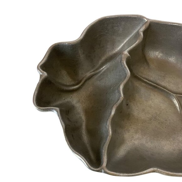 Wilton Armetale Chili Peppers Chip and Dip Bowl Server Pewter 2008 - Picture 3 of 5